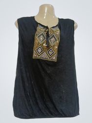 Promod Sleeveless Embellished Tunic Top