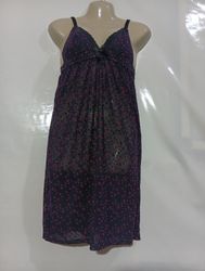 Purple and pink polka dot negligee
