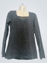 EMPO Long Sleeve Top with Lace Trim