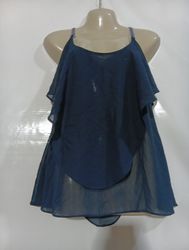 Camisola Azul com Babados