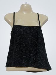 Black Glitter Camisole Top