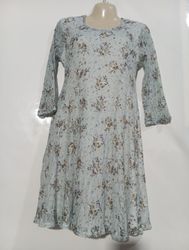 Light Blue Floral Print Dress