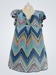 Robe Kiabi Woman à imprimé chevrons