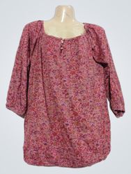 Camaieu Blusa com Estampa Floral Rosa