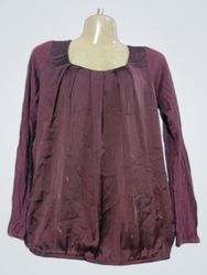 GRAIN DE MALICE Long Sleeve Top with Bow Detail
