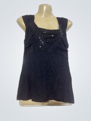 Cache Cache Top decorato con paillettes nere