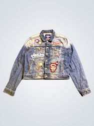 Superdry Denim Jacket with Patches