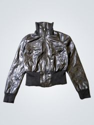 Miley Cyrus x Max Azria Black Faux Leather Jacket