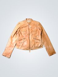 Maddison Women's Brown Leather Jacket Size 38