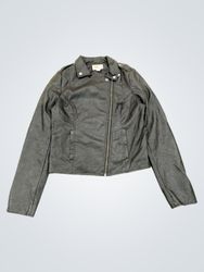 Arizona Jean Co. Black Faux Leather Moto Jacket