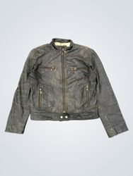 DIMITRI COLLECTION Black Leather Jacket