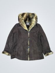 Jessica Faux Fur Trimmed Hooded Jacket
