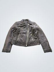 Black Leather Biker Jacket