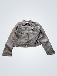 LAPEL WOMAN Black Leather Jacket