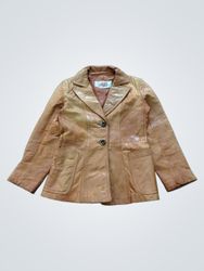 Casual Corner Leather Blazer