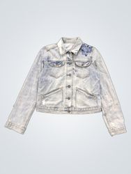 Gap 1969 Denim Jacket with Floral Appliqué