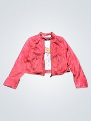 GUEST Original Brand Red Leather Jacket