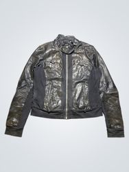 ARMA WOMEN Slim Fit Leather Jacket