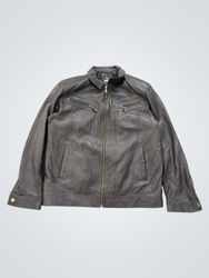 Pool Wasser Classic Menswear Leather Jacket