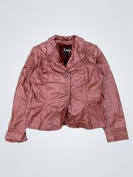 Leather Loft Burgundy Leather Jacket