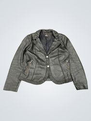 MADELEINE Black Faux Leather Jacket