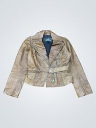 MOSCHYKO COLLECTION PARIS Brown Leather Jacket