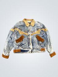 Winlit Denim Jacket with Suede Accents