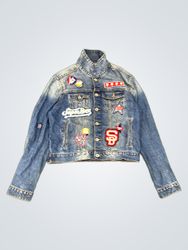 Superdry Denim Jacket with Patches