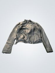 IRO Black Leather Biker Jacket