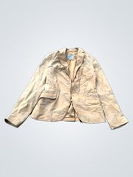 F & Co Leather Collection Blazer