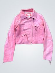 Pinko Leather Cropped Jacket
