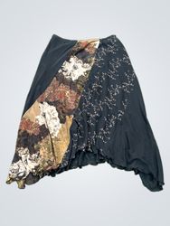 Saia Midi Assimétrica com Estampa Floral Worthingt..