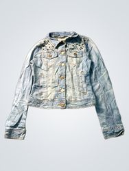Denim Co. Studded Denim Jacket