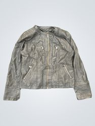 LOCK&LOVE Women's Faux Leather Jacket