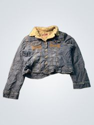 LL Jeans Denim Jacket with Fur Collar