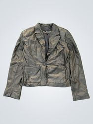 Giacca in pelle nera Alan Gerard