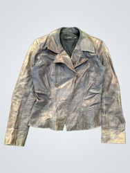Chaqueta biker de cuero para mujer INTUITION