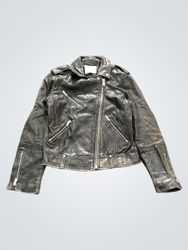 MNG Genuine Leather Biker Jacket