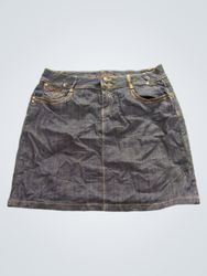 Jeansrock mit Stickerei