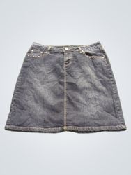 Roz & Ali Women's Embellished Denim Skirt
