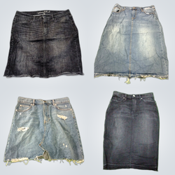 Lots de jupes en denim