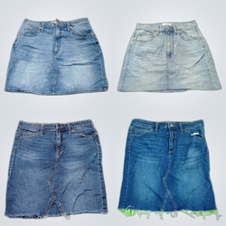 Denim Mini Skirts