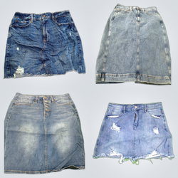 Pacchetti di gonne in denim