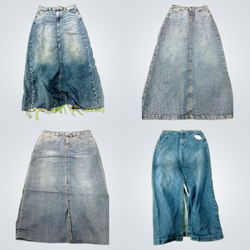 Pacotes de saias de denim