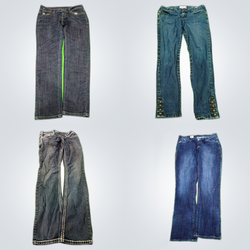 Lots de jeans en denim