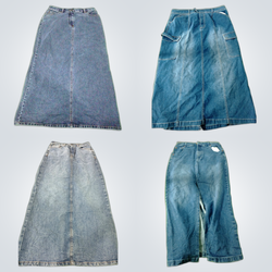 Pacchetti di gonne in denim