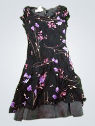 Black Floral Mini Dress