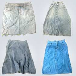 Pacchetti di gonne in denim