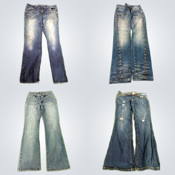 Lots de jeans en denim