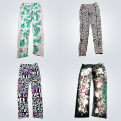 Y2k bedruckte Hosenbundles